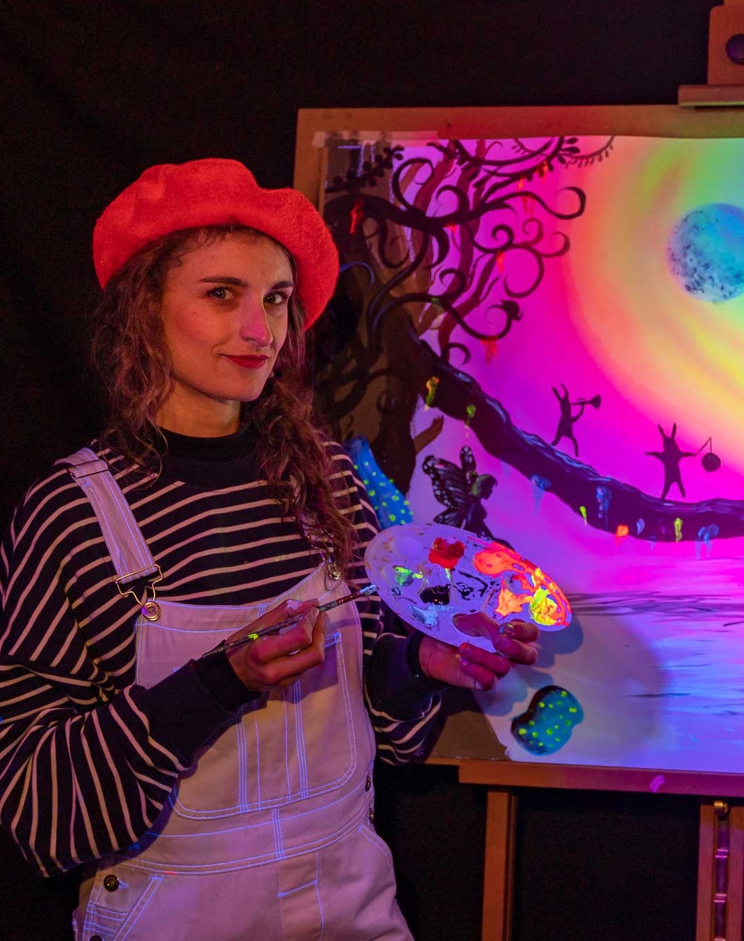 Painted light Straattheater act